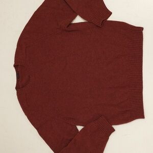 Vintage Shetland Wool Brooks Brothers Sweater Crewneck Scotland Made Dark Brick